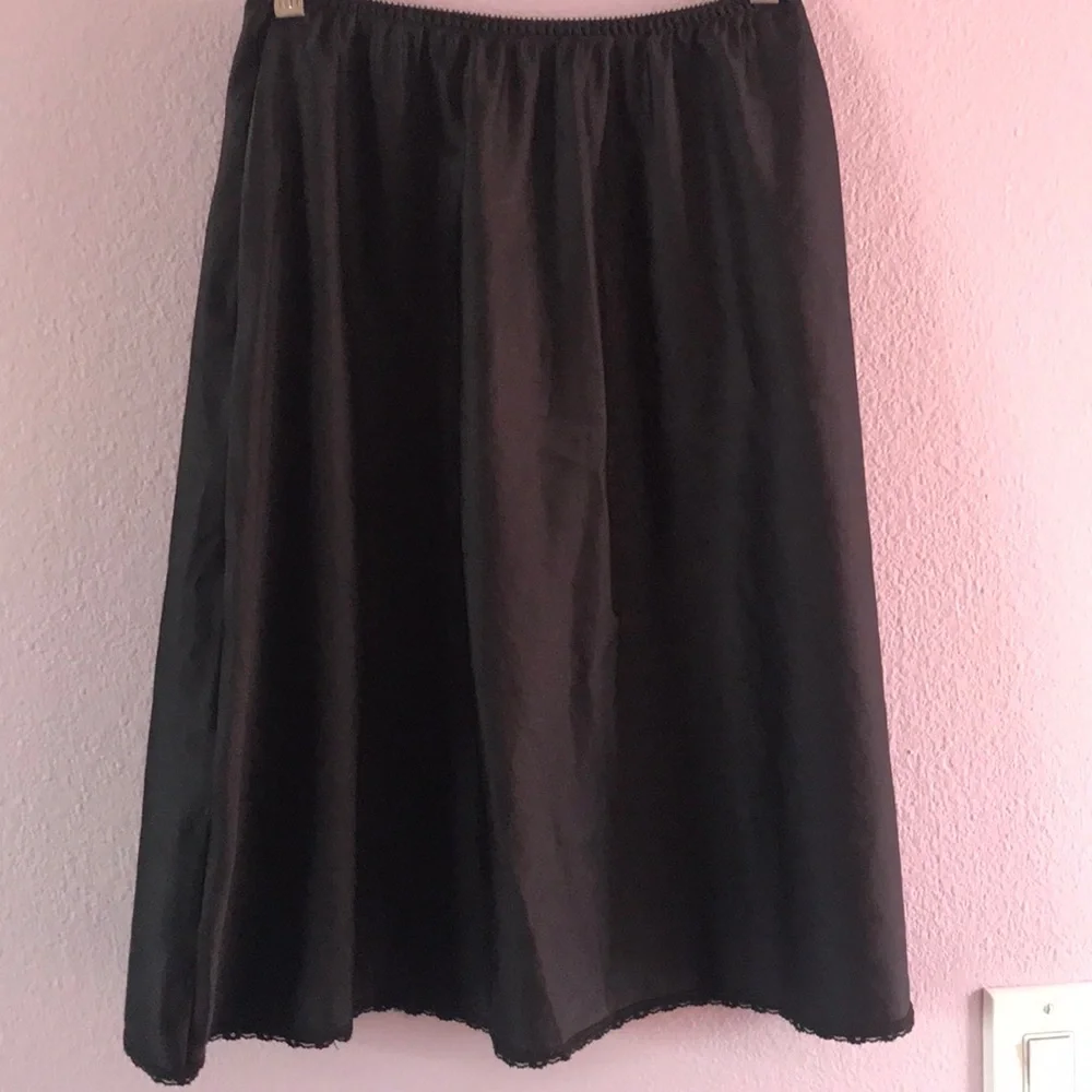 Vintage black slip with lace - Picture 3 of 5
